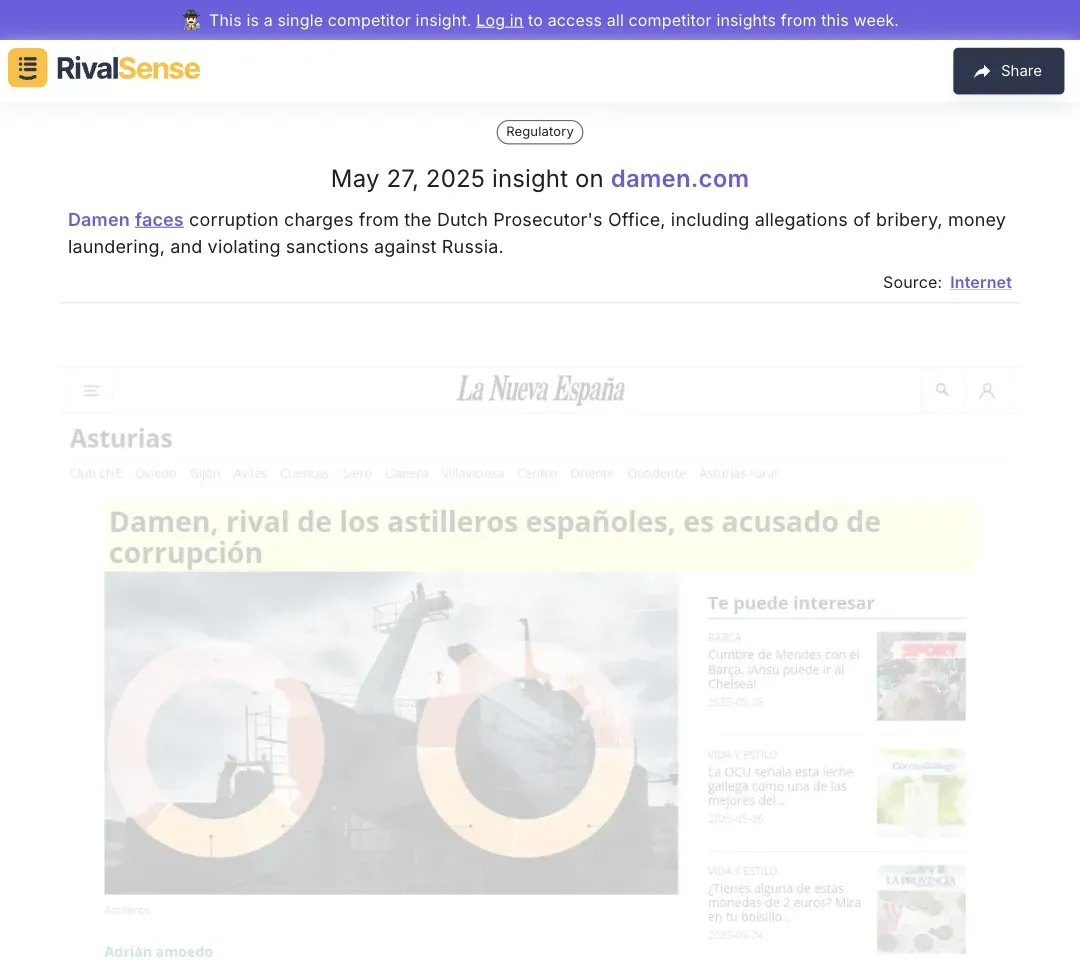 Damen Corruption Charges