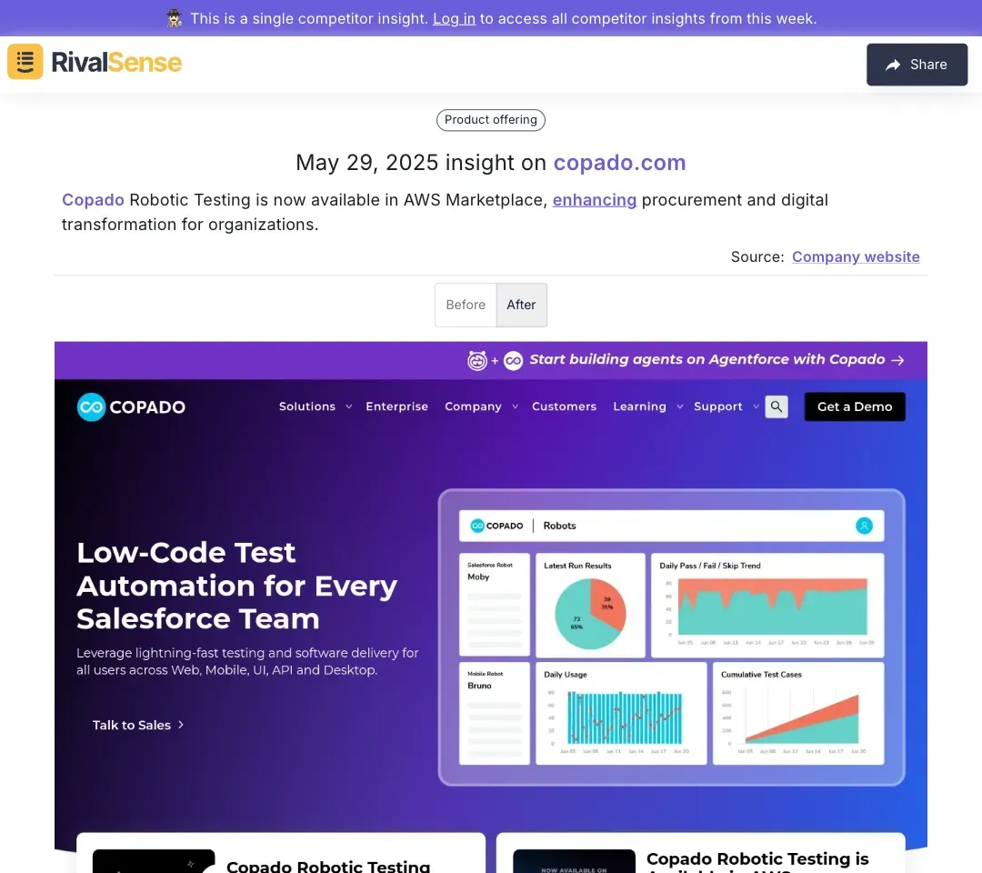 Copado in AWS Marketplace