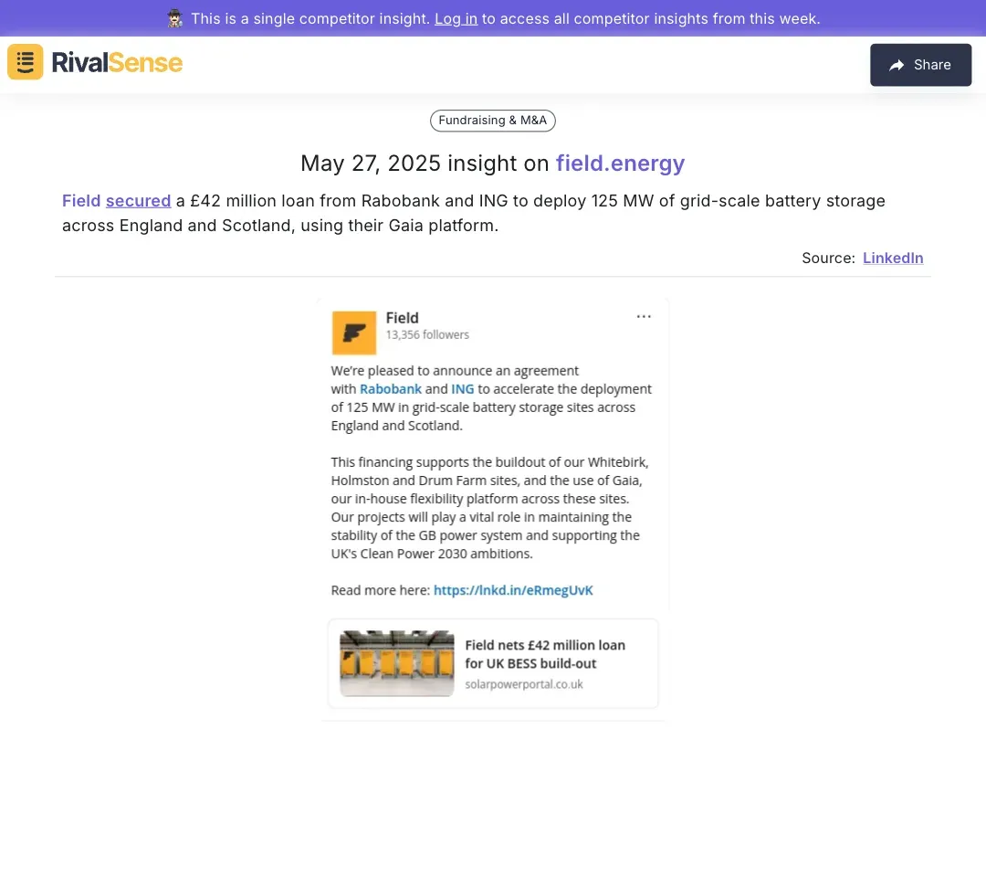 Field Funding