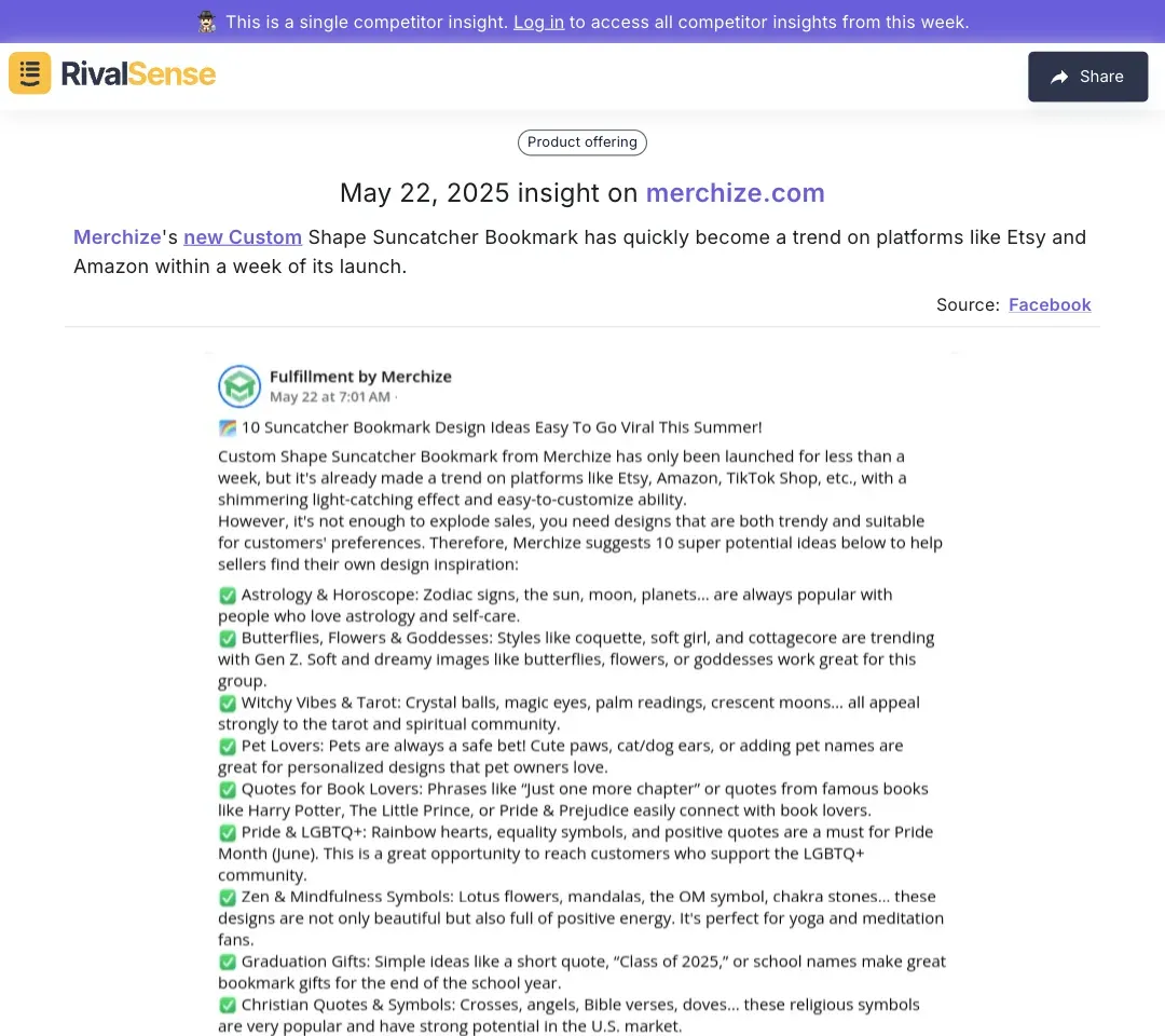 Trending Product Example