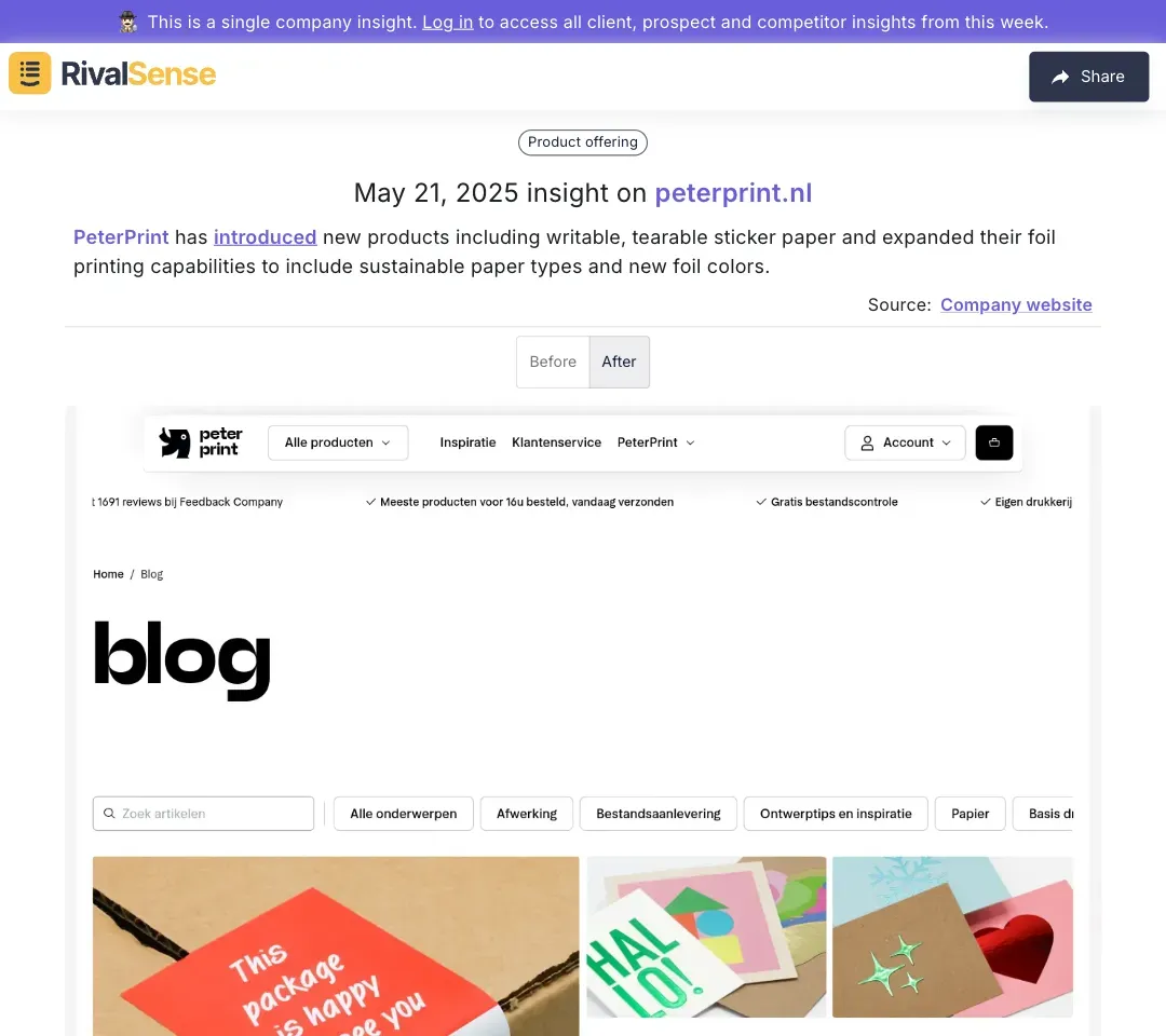 PeterPrint’s Writable Sticker Paper