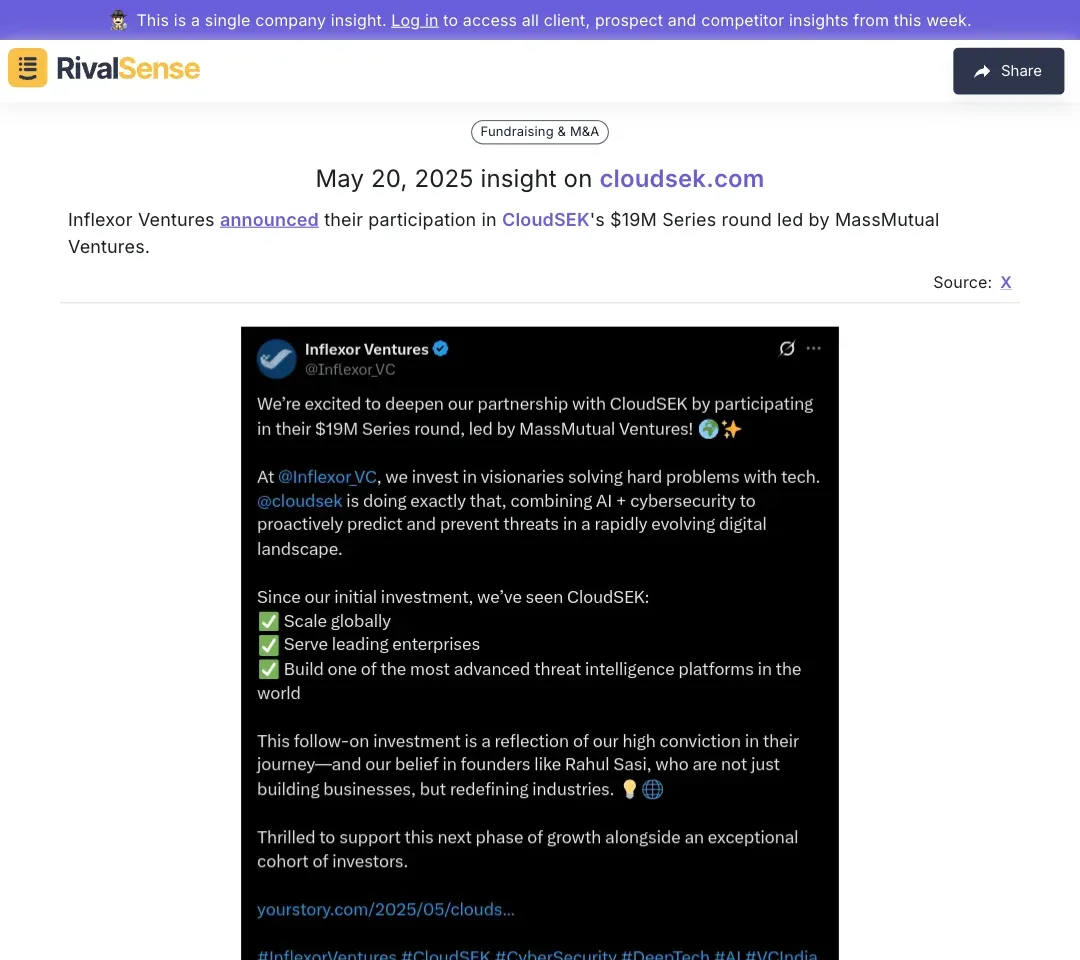 Inflexor Ventures Investment