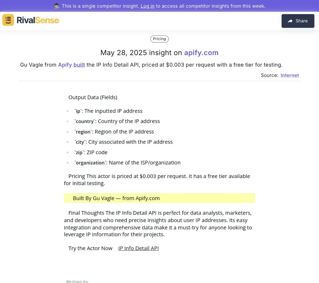Apify Micro-Pricing Example