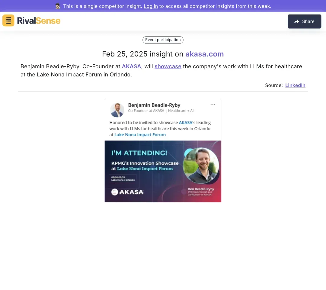 Benjamin Beadle-Ryby at Lake Nona Forum