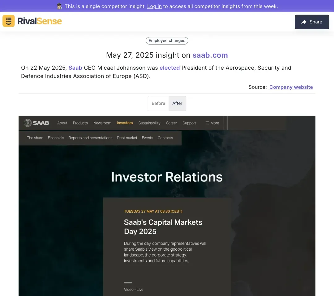 Saab CEO Appointment