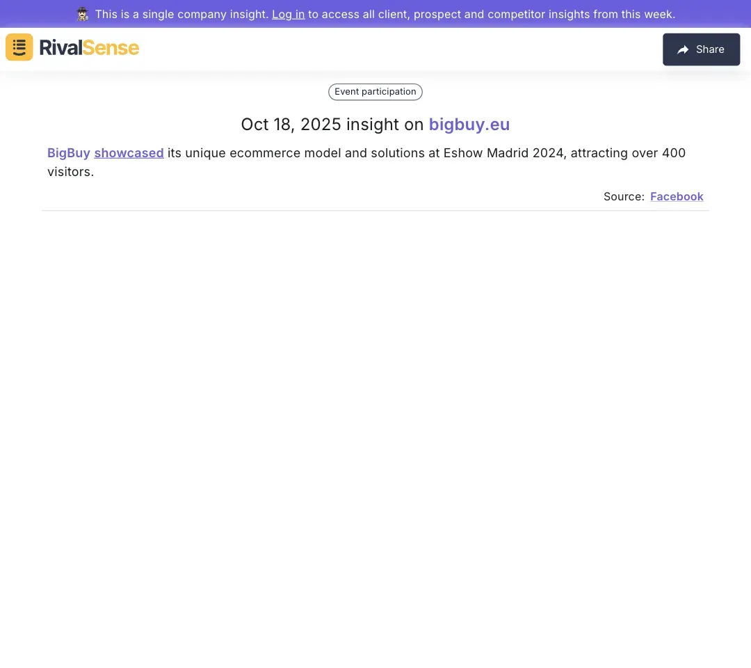 BigBuy's Interactive Booth