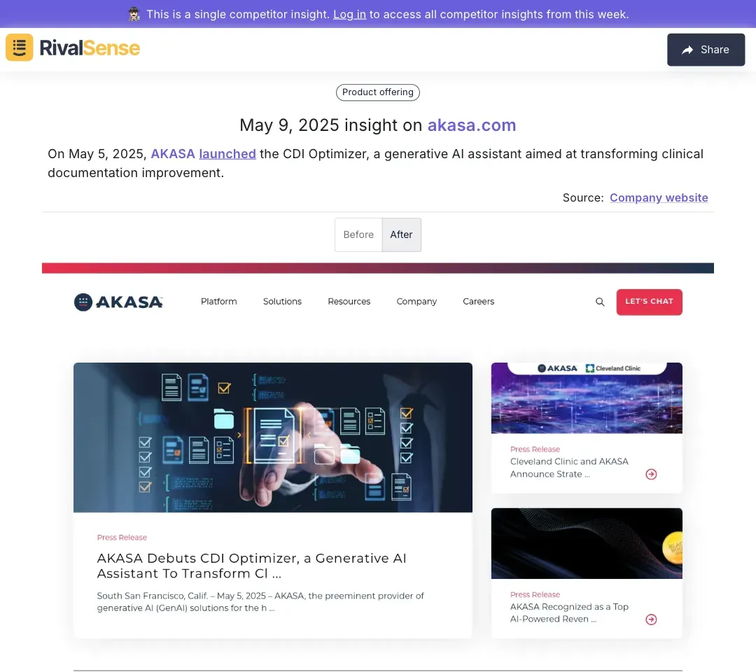 AKASA CDI Optimizer