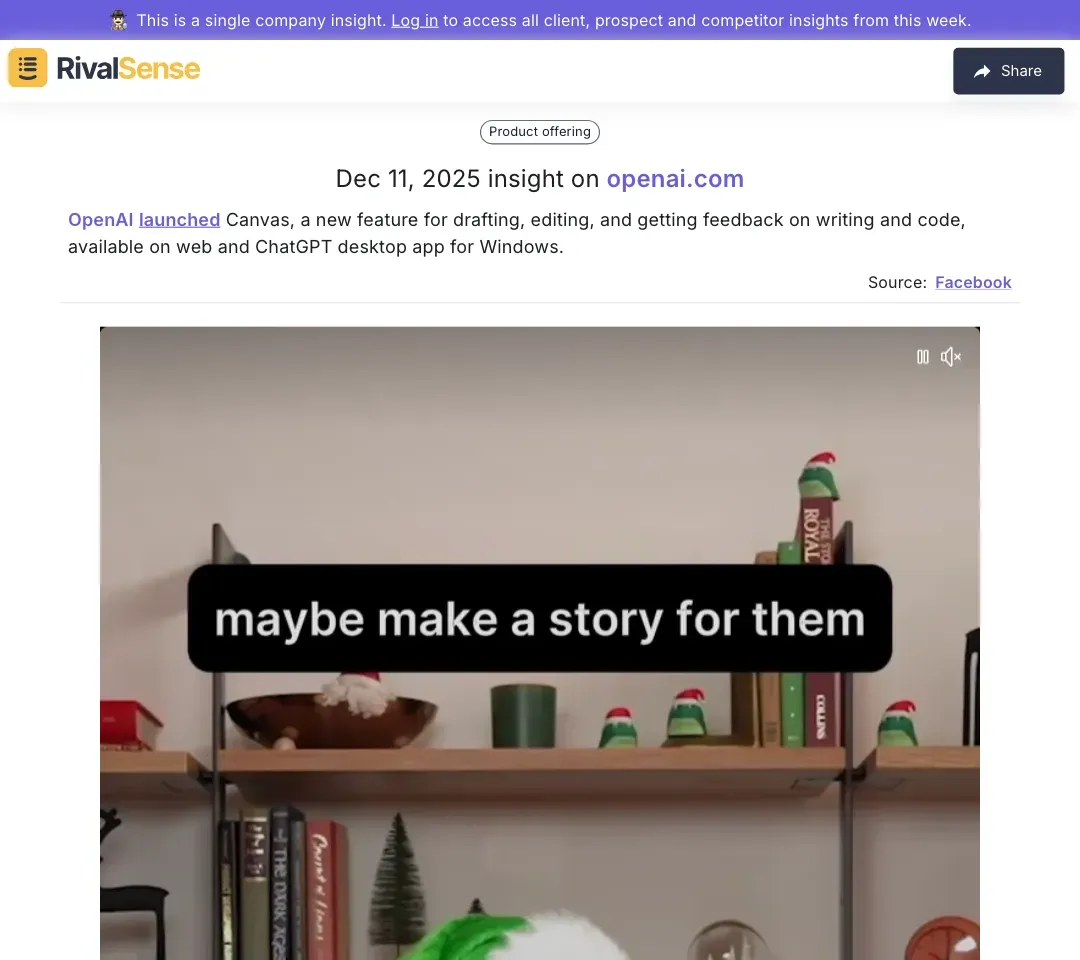 Product Feature Launch Example