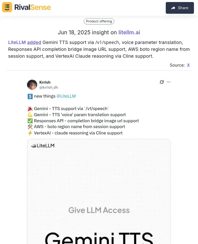 LiteLLM Technical Updates
