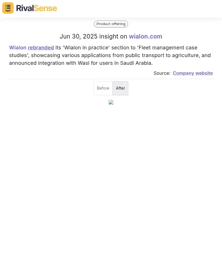 Wialon's rebranding