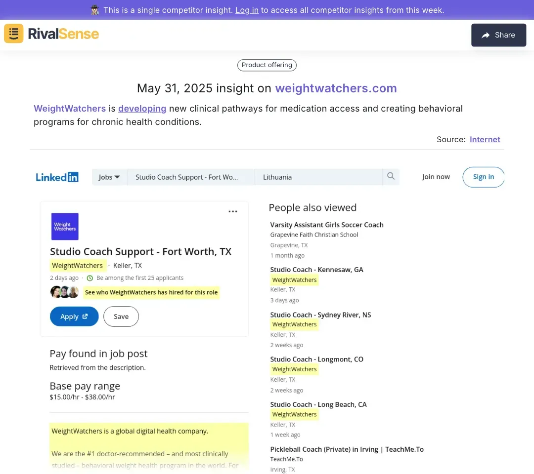 WeightWatchers Develops Clinical Pathways for Chronic Conditions