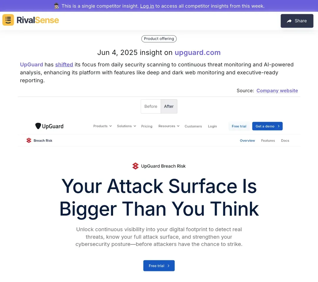 UpGuard's Platform Enhancement
