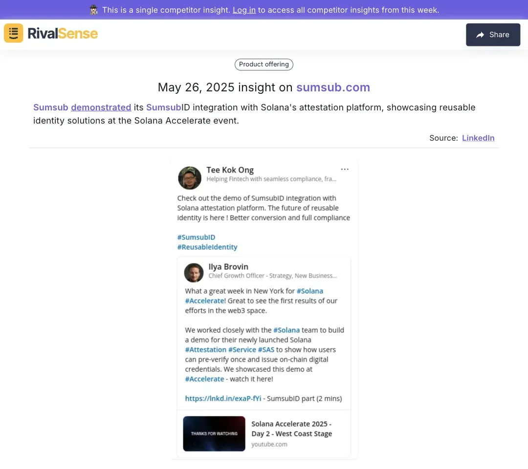 Sumsub at Solana Accelerate event