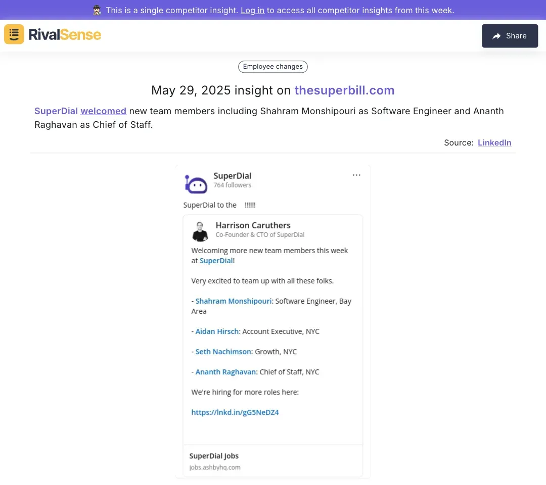 Hiring Insight Example