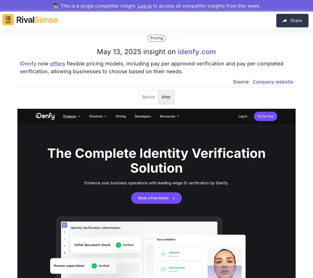 iDenfy Flexible Pricing Models