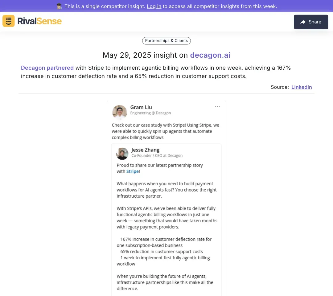 Decagon-Stripe Partnership