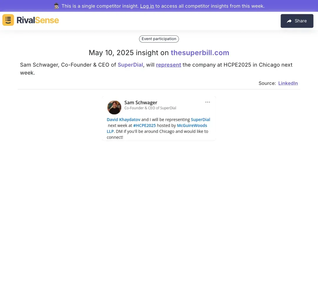 Event Participation Example