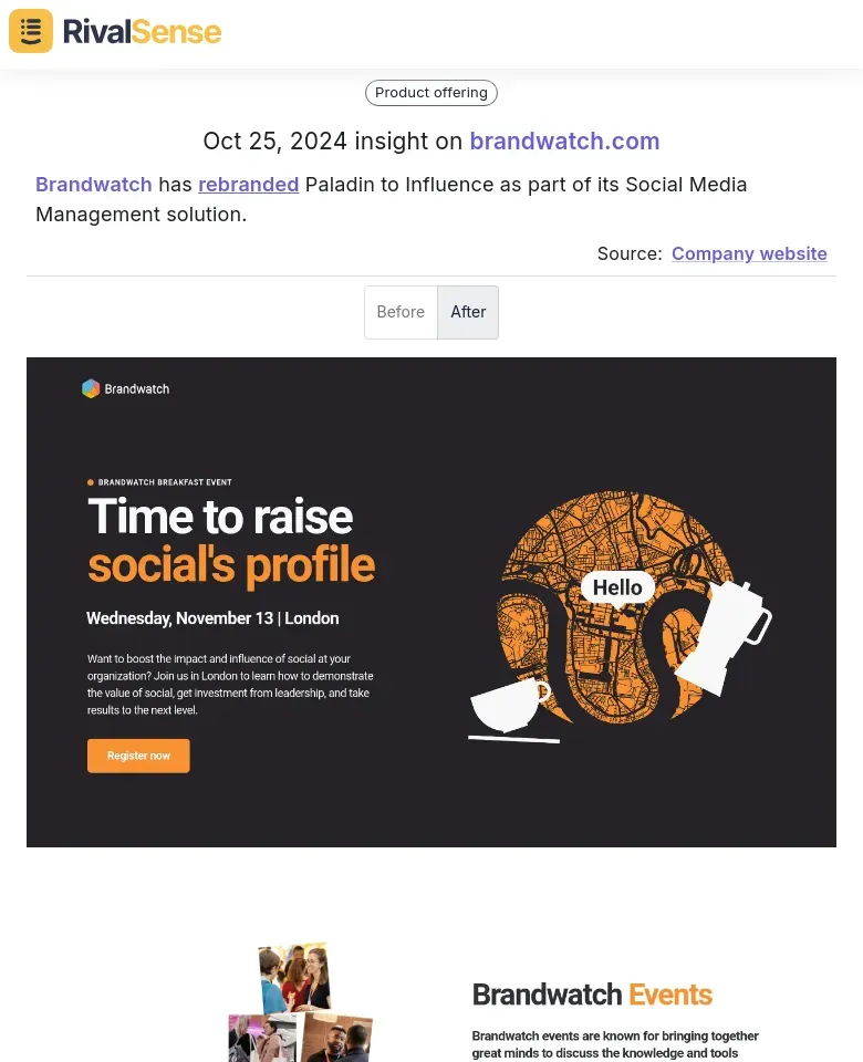 Brandwatch Rebranding Example