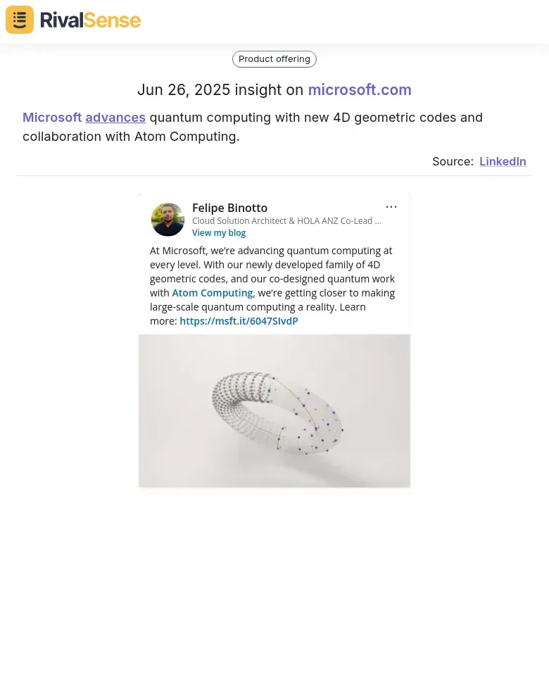 Microsoft Quantum Computing