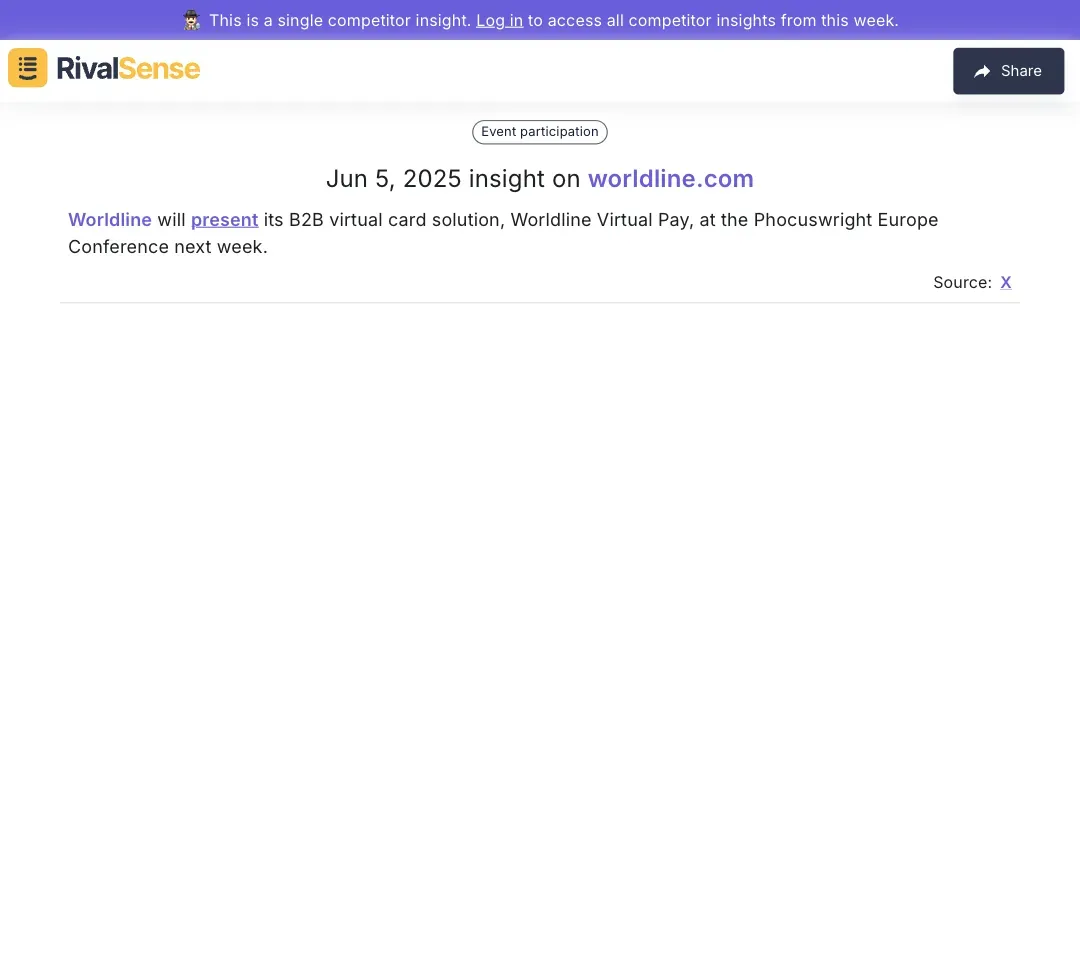 Worldline Product Launch