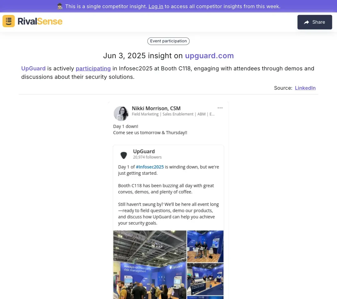 UpGuard at Infosec2025