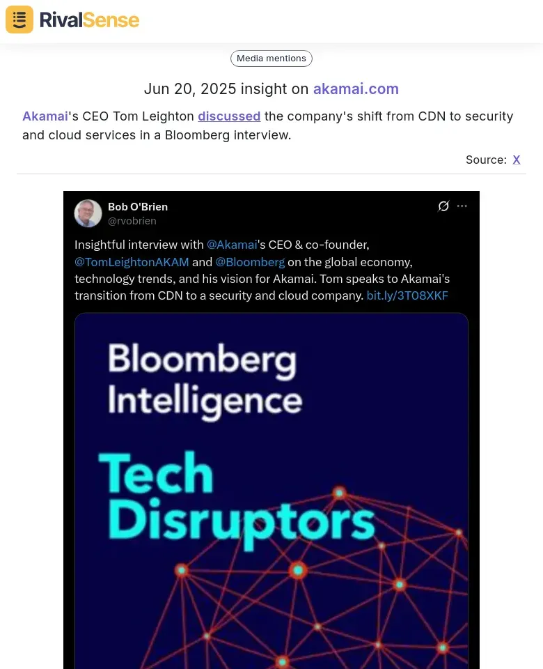 Akamai CEO Interview