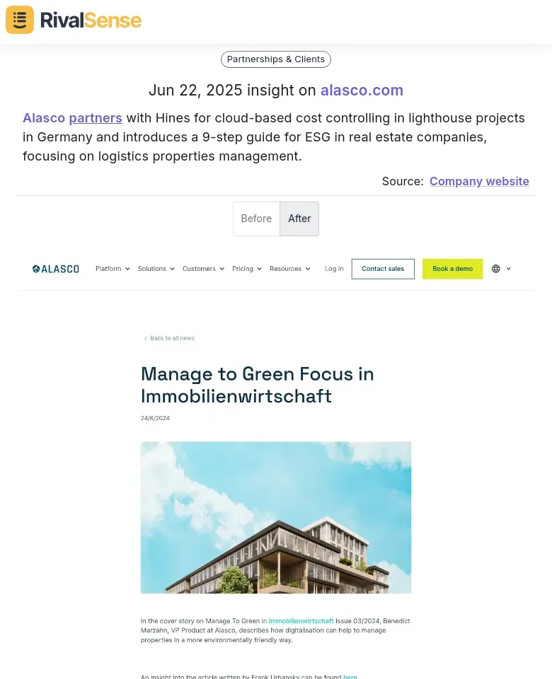 Alasco Partnership and ESG Guide