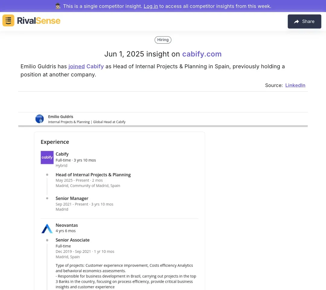 Emilio Guldris Joins Cabify