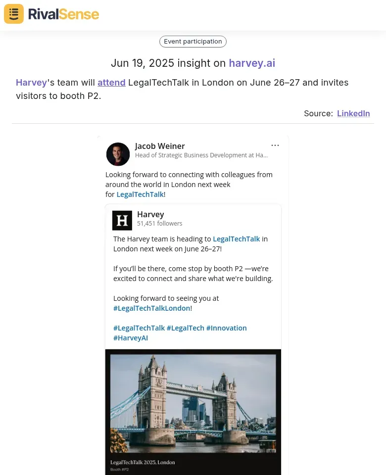 Harvey at LegalTechTalk