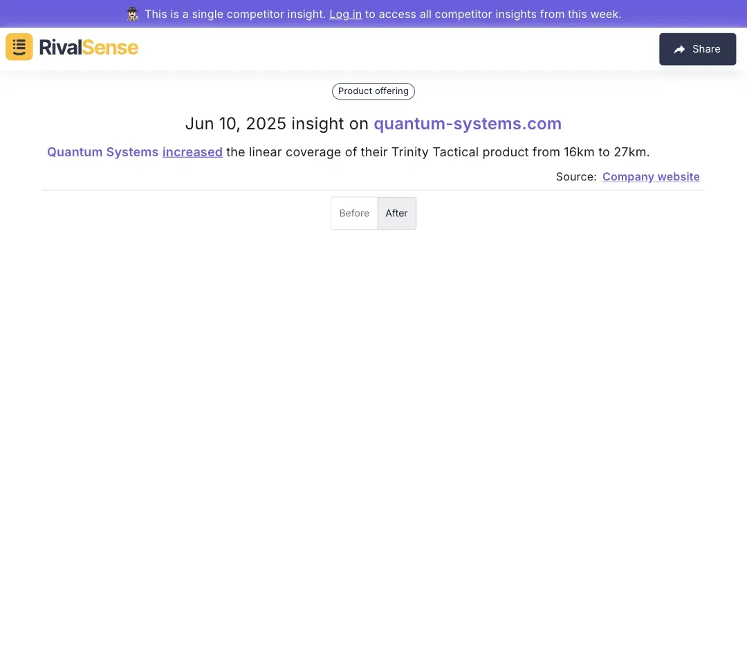 Quantum Systems Increases Trinity Coverage