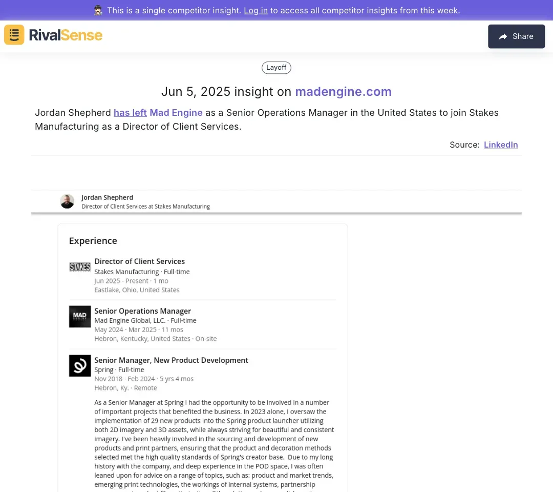 Career Transition Insight