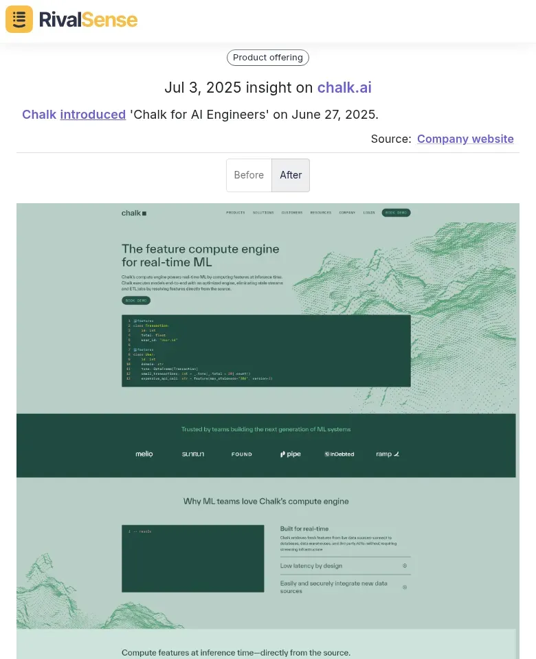 Chalk for AI Engineers announcement