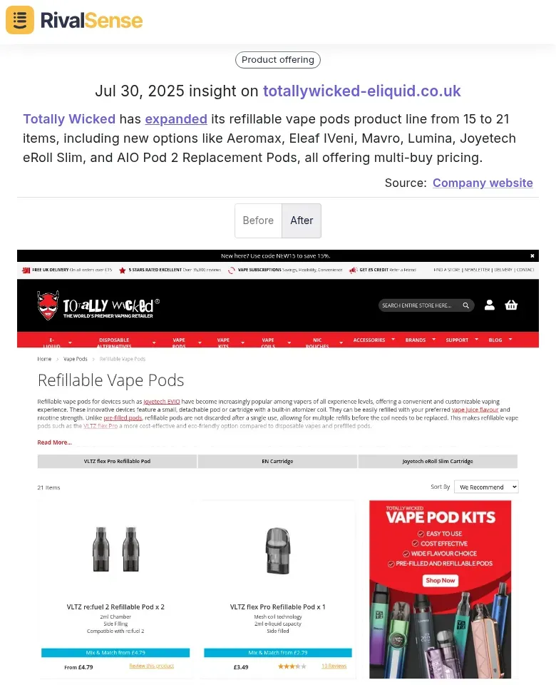 Totally Wicked Vape Pods