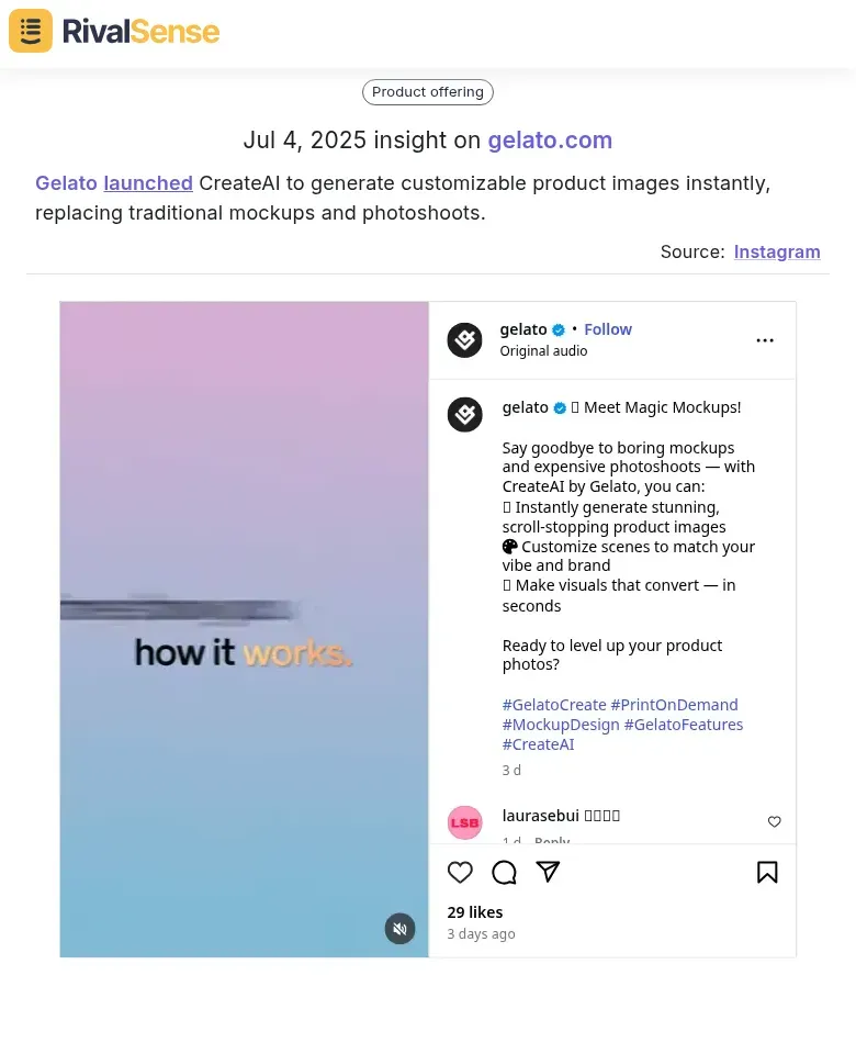 Gelato CreateAI Launch