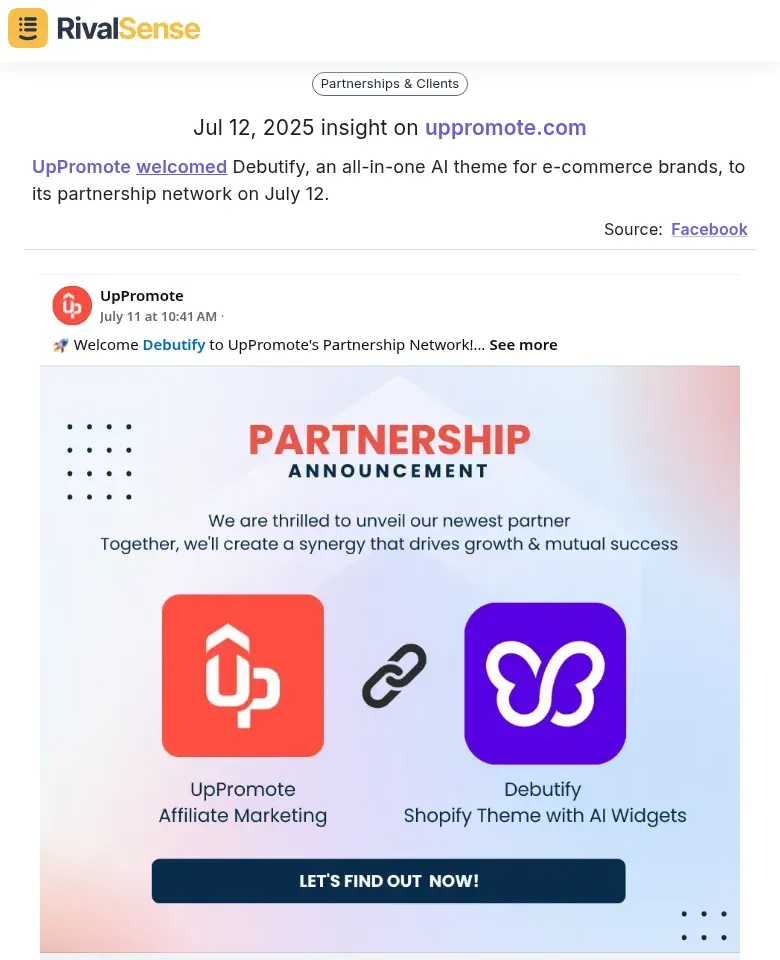 UpPromote-Debutify Partnership
