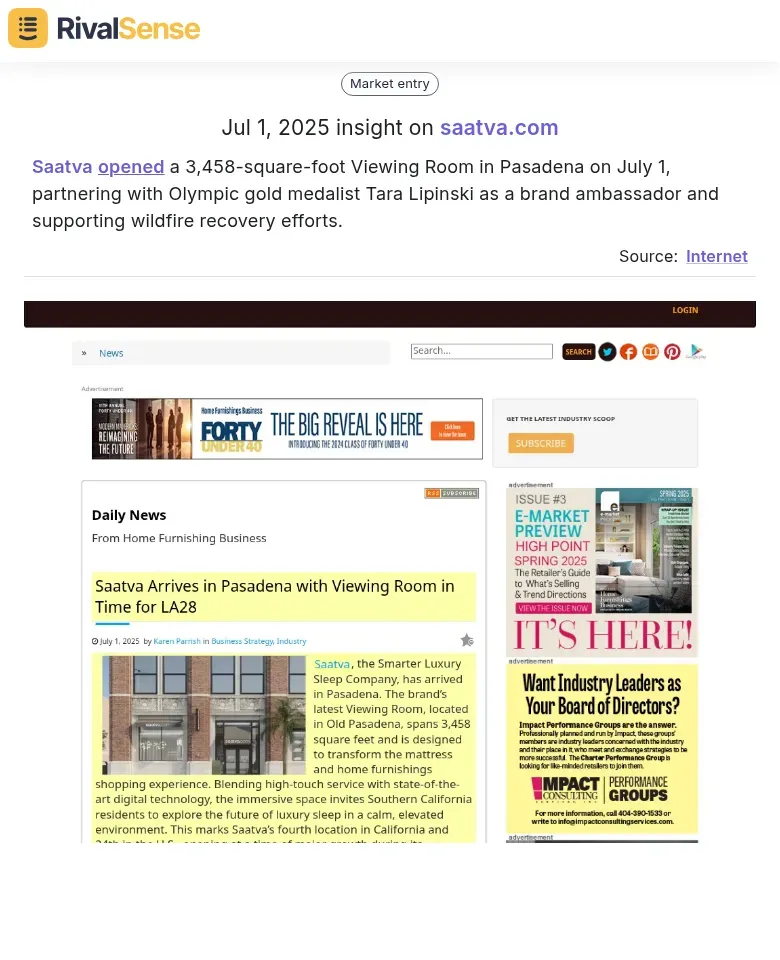 Saatva CSR Initiative
