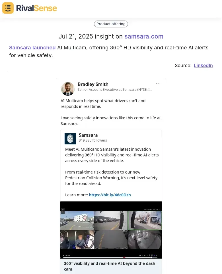 Samsara AI Multicam Launch