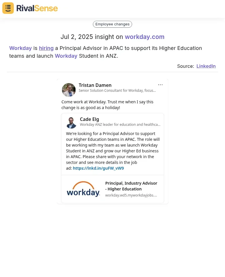 Workday Hiring Insight