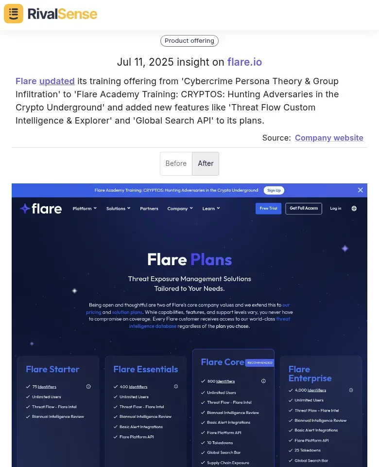 Product Update