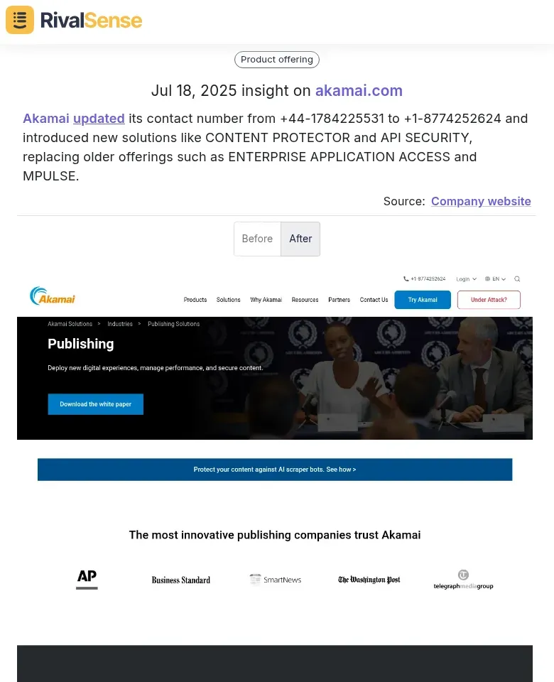 Akamai Updates