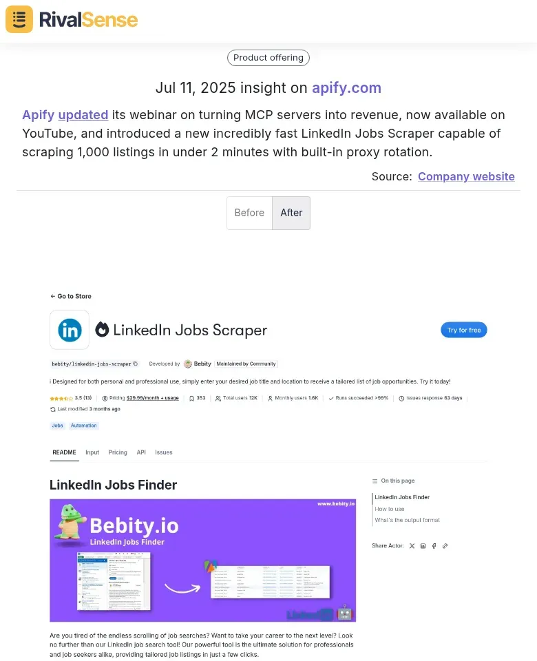 Apify Webinar Update
