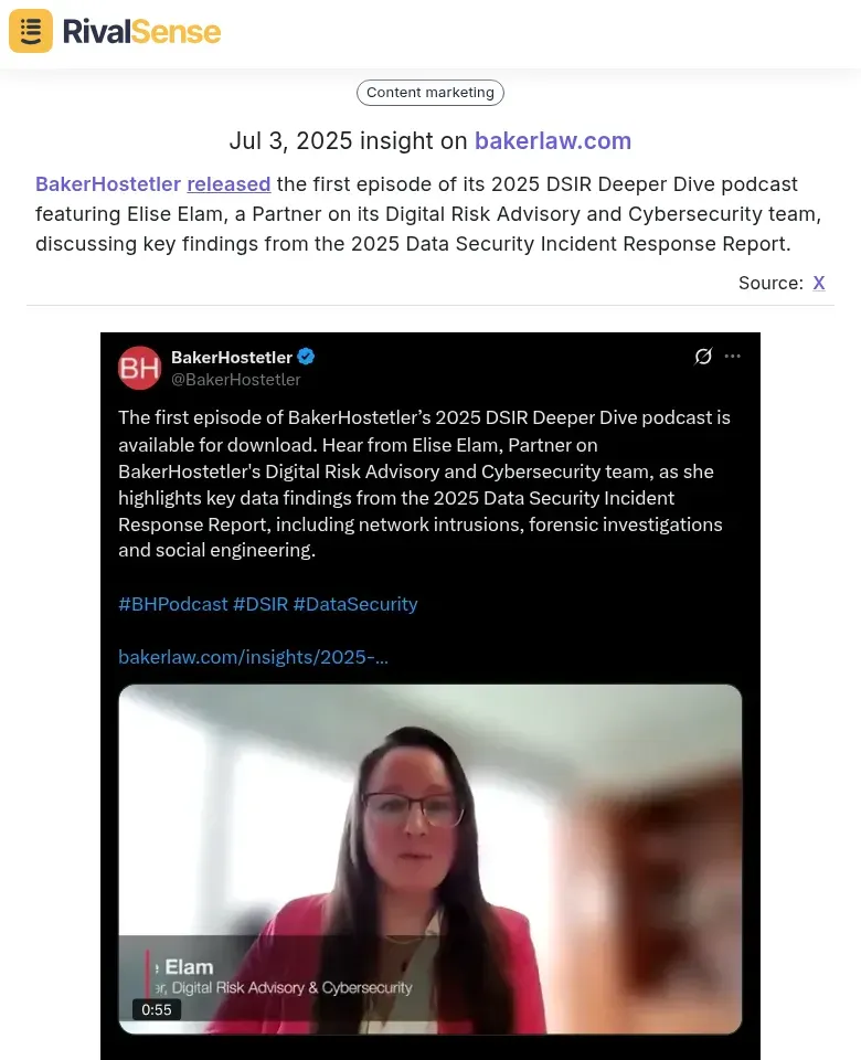 BakerHostetler podcast