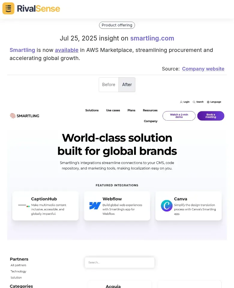 Smartling AWS Partnership