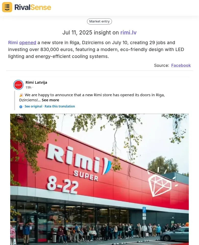 Rimi's eco-friendly store in Riga