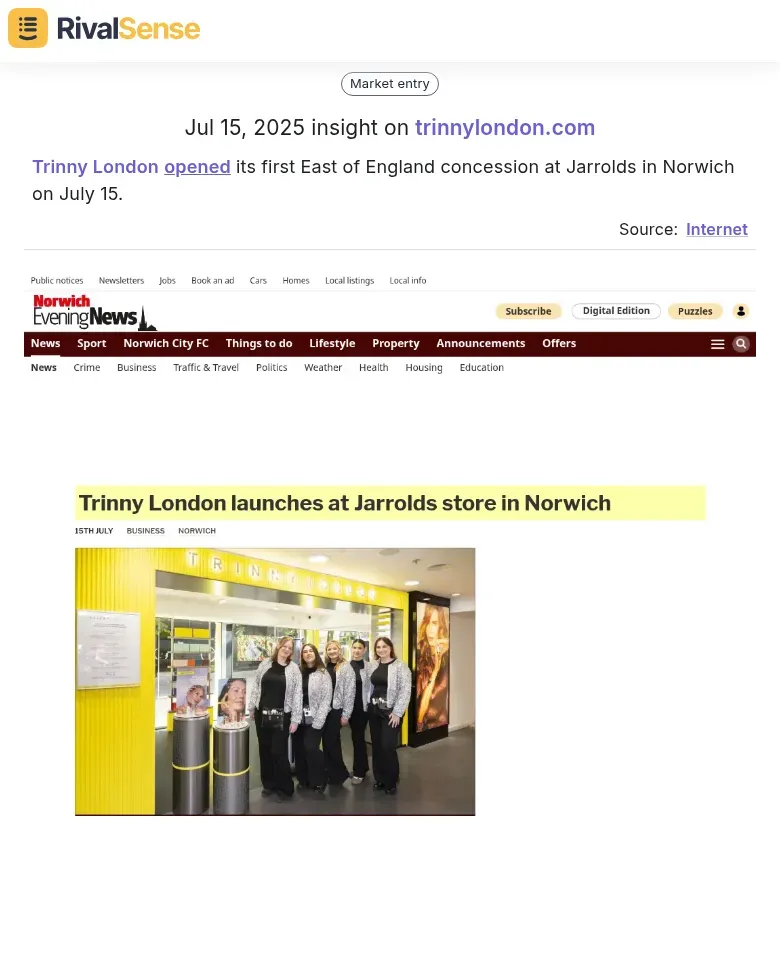 Trinny London's New Store