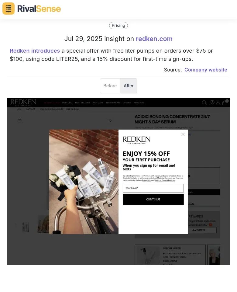 Redken Promotion