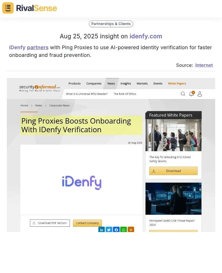 iDenfy Partnership