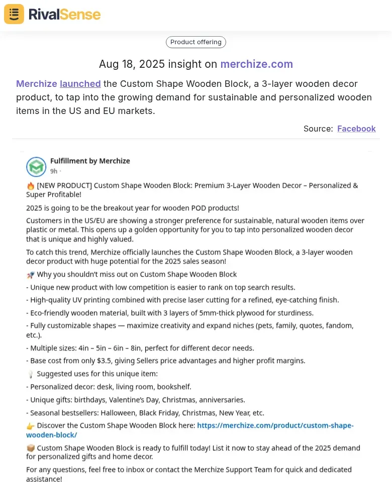 Merchize product launch