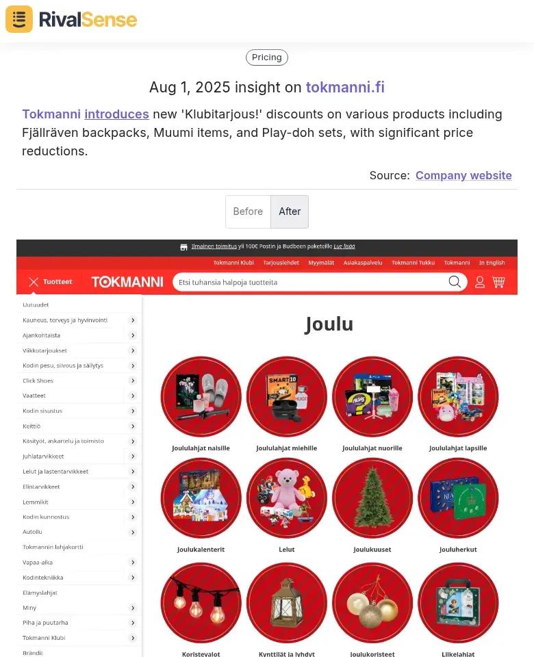 Tokmanni Discount Campaign