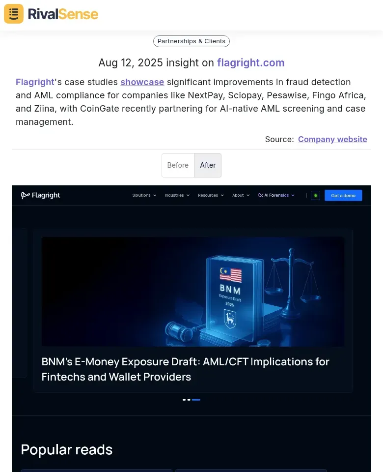 Flagright's Case Studies and Partnerships